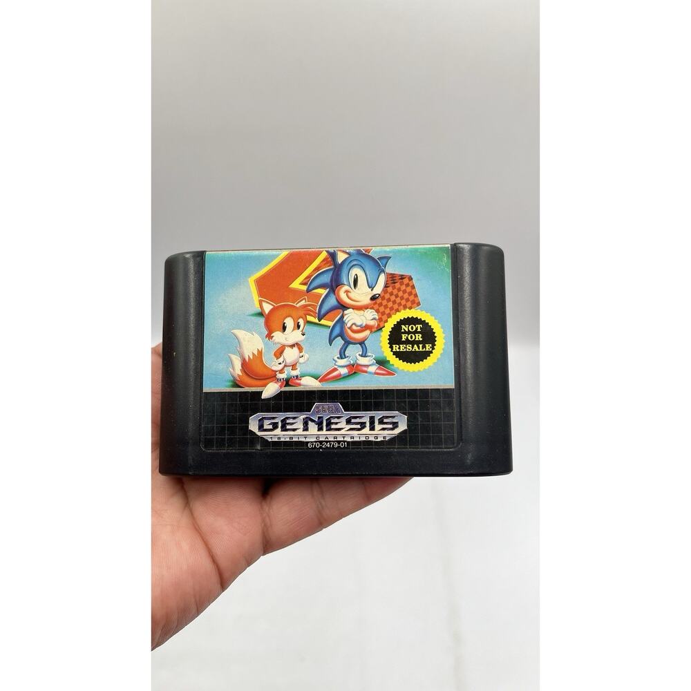 Sonic the Hedgehog 2 (SEGA Genesis 1992) Cartridge Only - Not For Resale Version